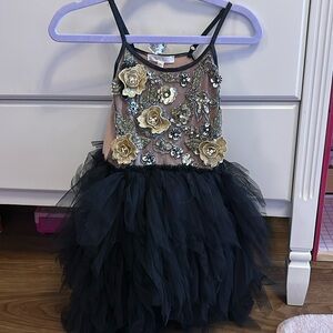 Petit Adele sequin jeweled embellished tutu dress size 6 girl